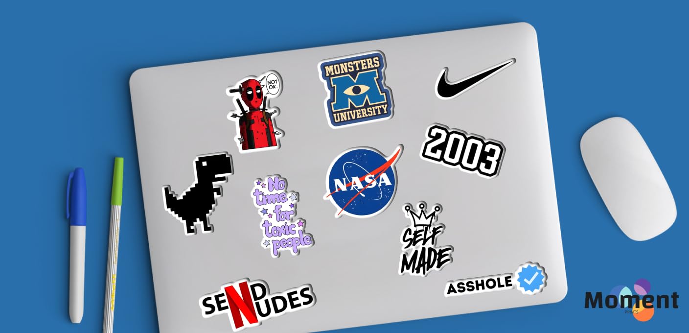 30Pcs Aesthetic Vinyl Stickers - Waterproof for Water Bottles, Laptops, Phones, Scrapbook, Guitars, Journals, and More - Reusable & Self-Adhesive, 210 mm