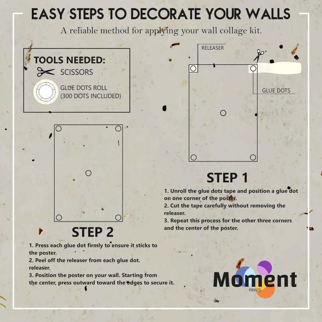 Set of 54 Motivational Inspirational Wall Collage Kit Posters - 4x6 Inches, 300 GSM Matte Finish, Double-Side Tape Included - Perfect for Office, Gym, Study Room Decoration