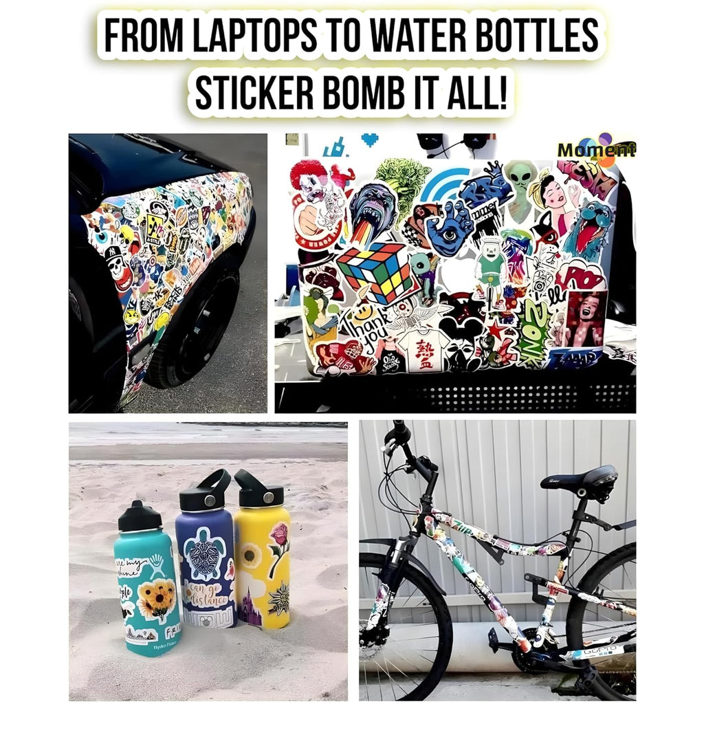 30Pcs Aesthetic Vinyl Stickers - Waterproof for Water Bottles, Laptops, Phones, Scrapbook, Guitars, Journals, and More - Reusable & Self-Adhesive, 210 mm